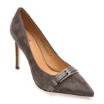 Pantofi dama eleganti FLAVIA PASSINI gri, 4A212, din piele intoarsa