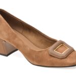 Pantofi dama eleganti EPICA maro, 4F5156, din piele intoarsa