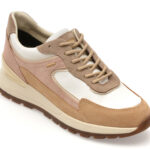 Pantofi sport Dama GEOX bej, D563LB, din piele naturala