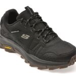 Pantofi sport SKECHERS negri, EQUALIZER 5.0 TRAIL, din material textil si piele naturala