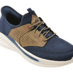 Pantofi sport SKECHERS bleumarin, SLADE, din material textil