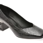 Pantofi dama eleganti EPICA negri, 3510074, din piele naturala lacuita