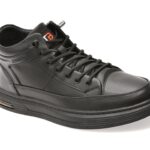 Ghete BITE THE BULLET negre, 82735, din piele naturala