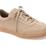 Pantofi sport GEOX gri, U65LDC, din piele intoarsa