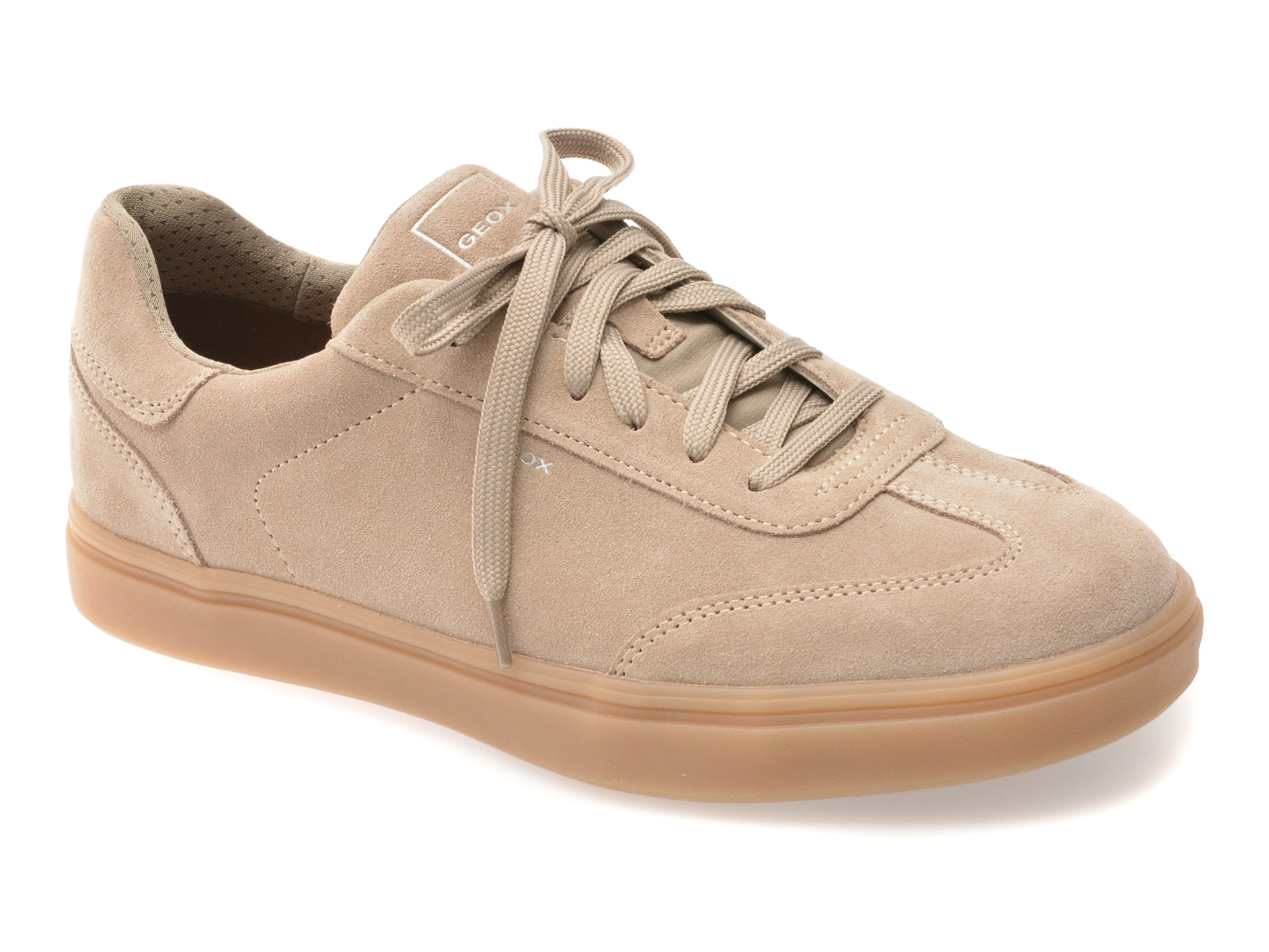 bec535c0192e6fd5a8508254c1138c952583f9f1e028263b0971dc0c5f19b709 Pantofi sport GEOX gri, U65LDC, din piele intoarsa - imagine 1