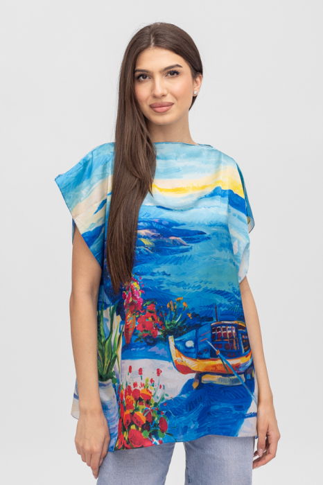 bluza-de-vara-tip-poncho-din-matase-cu-imprimeu-jucaus-cu-cercuri-copie-639906 Bluza de vara tip poncho din matase cu imprimeu marin cu barca - imagine 1