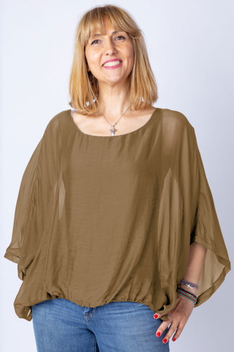 bluza-kaki-militar-din-matase-naturala-cu-maneca-fluture-copie-456620 Bluza camel din matase si vascoza cu maneca fluture - imagine 1