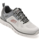 Pantofi sport SKECHERS gri, TRACK, din material textil