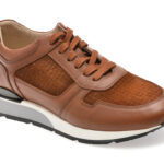 Pantofi sport BITE THE BULLET maro, 9142, din piele naturala