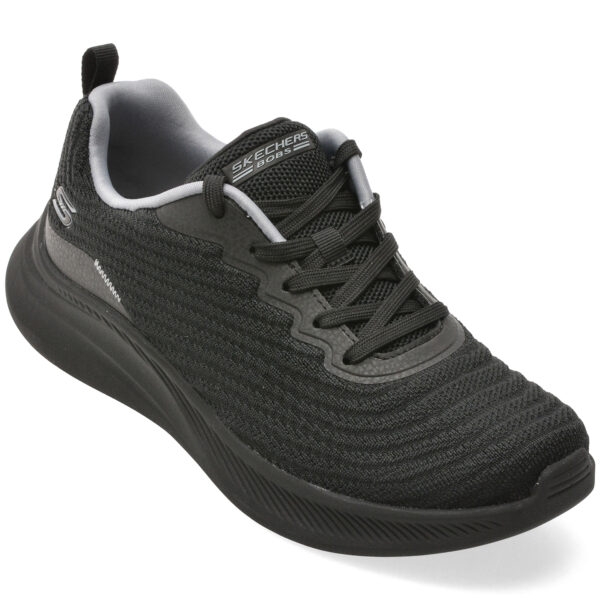 Pantofi sport Dama SKECHERS negri, BOBS MODA FLEX, din material textil