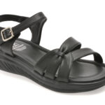 Sandale FLAVIA PASSINI negre, W036, din piele naturala
