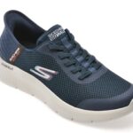 Pantofi sport SKECHERS bleumarin, GO WALK FLEX, din material textil