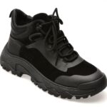Ghete GRYXX negre, LN25, din piele naturala