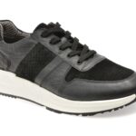 Pantofi sport BITE THE BULLET negri, 635, din piele naturala
