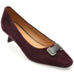Pantofi dama eleganti FLAVIA PASSINI visinii, 4L248, din piele intoarsa