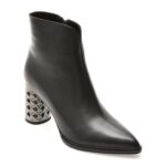 Botine FLAVIA PASSINI negre, A44B, din piele naturala