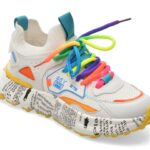 Pantofi sport Dama BITE THE BULLET albi, 231681, din material textil