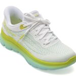 Pantofi sport Dama SKECHERS albi, SUMMITS PLUS, din material textil