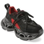 Pantofi sport Dama GRYXX negri, 30596, din material textil