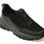 Pantofi sport EPICA negri, 2511A1, din piele naturala