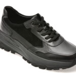 Pantofi sport EPICA negri, 2511C1, din piele naturala