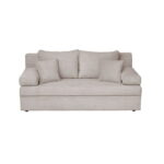 Canapea ANA LUX extensibila, 3 locuri, cu lada depozitare, bej inchis, 185x82x80 cm