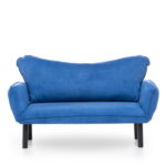 Canapea extensibila CHATTO, 2 locuri, albastru, 150x70x75 cm