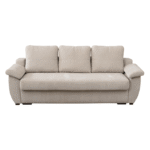 Canapea extensibila HAVANA, 3 locuri, cu arcuri si lada depozitare, bej, 240x100x100 cm