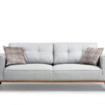 Canapea extensibila MONTANA, 3 locuri, gri, 223x91x85 cm