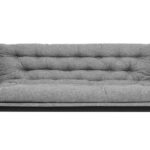Canapea extensibila RENGE, 3 locuri, gri deschis, 200x82x92 cm