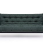 Canapea extensibila RENGE, 3 locuri, verde, 200x82x92 cm