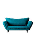 Canapea extensibila VINO, 2 locuri, verde petrol, 150x60x85 cm