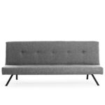 Canapea extensibila ZOLA, 3 locuri, gri deschis, 180x64x78 cm