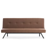 Canapea extensibila ZOLA, 3 locuri, maro, 180x64x78 cm