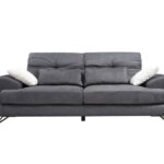 Canapea fixa FRIDO, 2 locuri, antracit, 185x92x79 cm