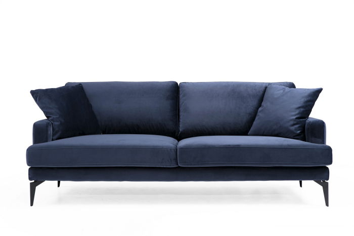 canapea-fixa-papira-3-locuri-albastru-marin-205x90x88-cm-885678 Canapea fixa PAPIRA, 3 locuri, albastru marin, 205x90x88 cm - imagine 1