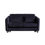 Canapea RAVIT extensibila, 3 locuri, cu arcuri si lada depozitare, antracit, 173x122x88 cm