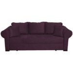 Canapea SEUL extensibila, 3 locuri, cu arcuri si lada depozitare, mov, 250x105x100 cm