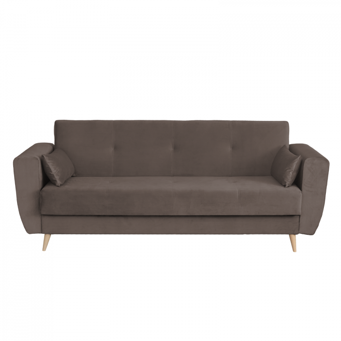 canapea-siena-ii-extensibila-3-locuri-cu-arcuri-si-lada-depozitare-bej-deschis-225x85x95-cm-228278 Canapea SIENA I extensibila, 3 locuri, cu arcuri si lada depozitare, maro, 225x85x95 cm - imagine 1