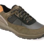 Pantofi sport GEOX negri, U36E0A, din piele naturala