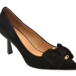 Pantofi dama eleganti EPICA negri, 5137, din piele intoarsa