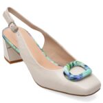 Pantofi dama EPICA albi, JI60061, din piele naturala