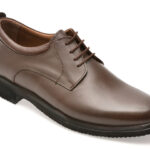 Pantofi BITE THE BULLET maro, RZ004, din piele naturala
