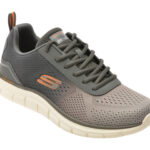 Pantofi sport SKECHERS gri, TRACK, din material textil