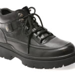 Ghete GRYXX negre, 8099, din piele naturala