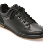 Pantofi sport SKECHERS negri, CAVELL, din piele ecologica