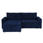 Coltar DALLAS ONE extensibil, cu lada depozitare, colt interschimbabil, albastru, 258x173x90 cm