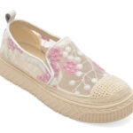 Pantofi sport Dama PASS COLLECTION bej, HT60009, din material textil