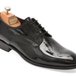 Pantofi eleganti LE COLONEL negri, 49817, din piele naturala lacuita