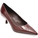 Pantofi dama eleganti EPICA PREMIUM visinii, 25061, din piele naturala lacuita